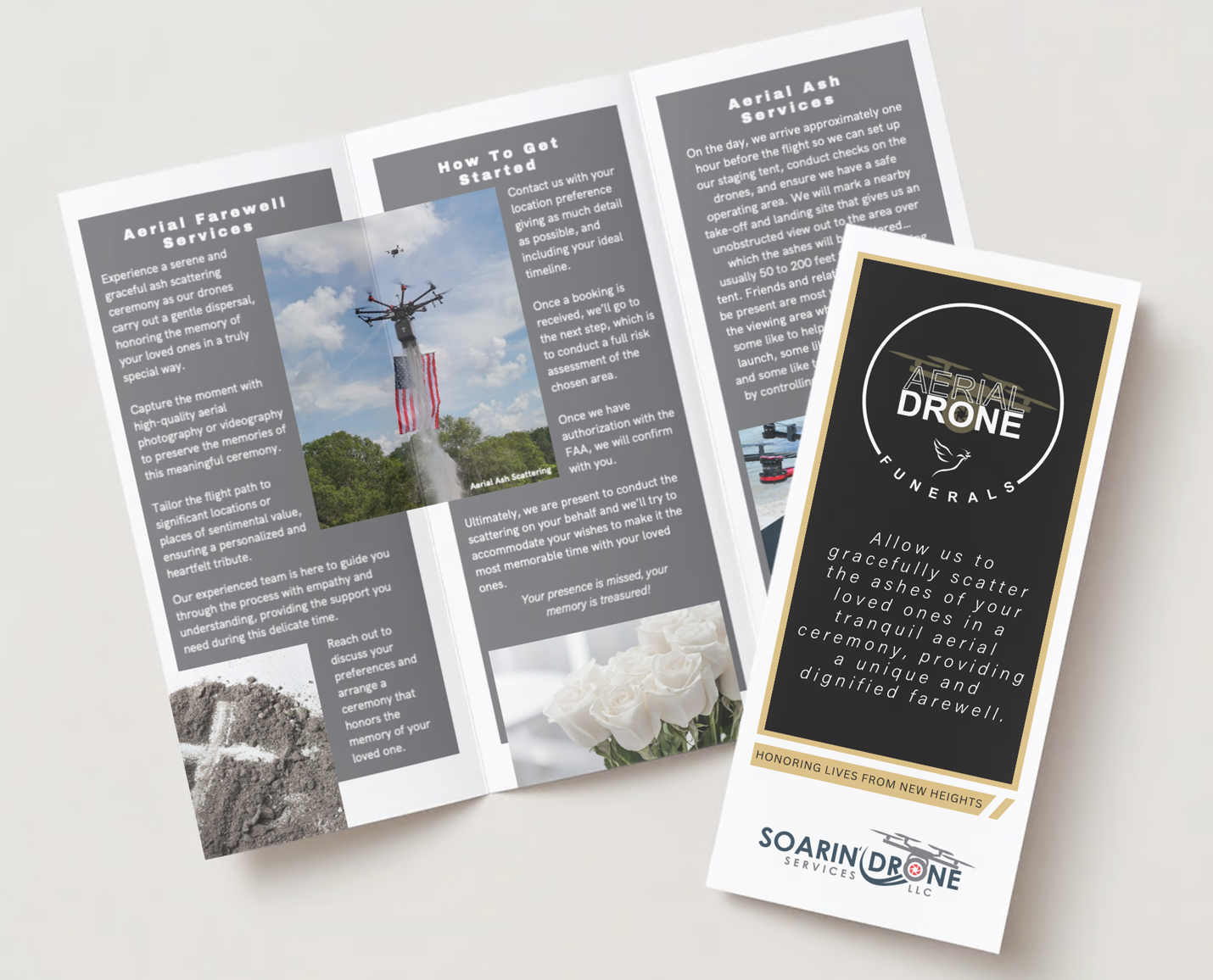 Aerial Funeral Flyer